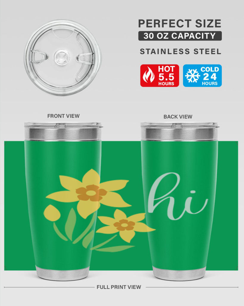 Hi daffodil flower236#- spring- Tumbler