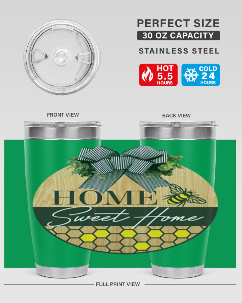 Home Sweet home bee and hive Mockup241#- spring- Tumbler