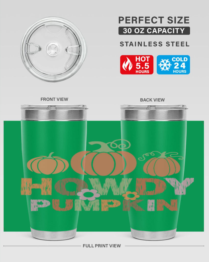 Howdy Pumpkin 321#- fall- Tumbler