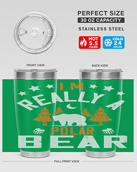 I'm really a polar bear 17#- Bears- Tumbler