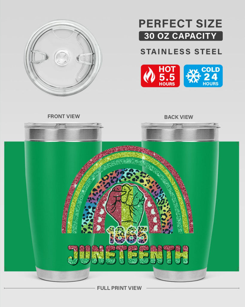 Juneteenth 1865 Rainbow 19#- Juneteenth- tumbler