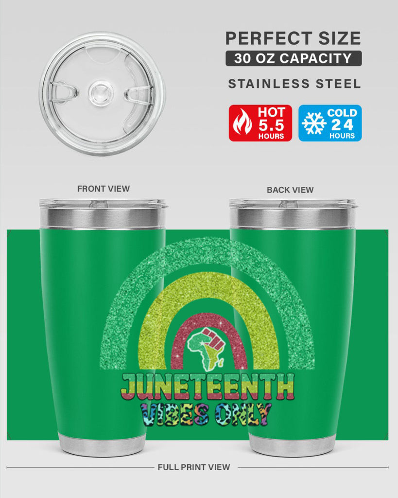 Juneteenth Vibes Only 5#- Juneteenth- tumbler