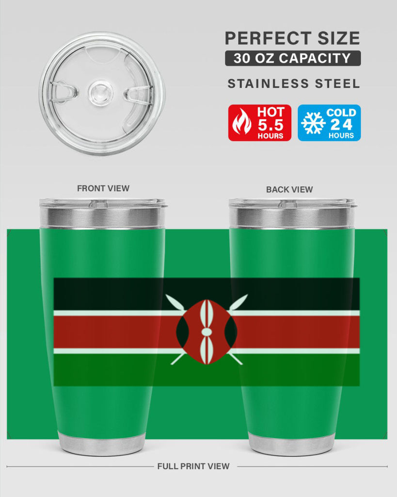Kenya 110#- world flags- Tumbler