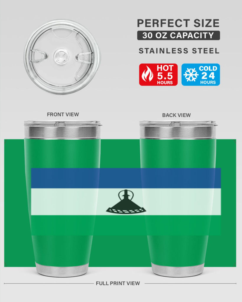 Lesotho 102#- world flags- Tumbler