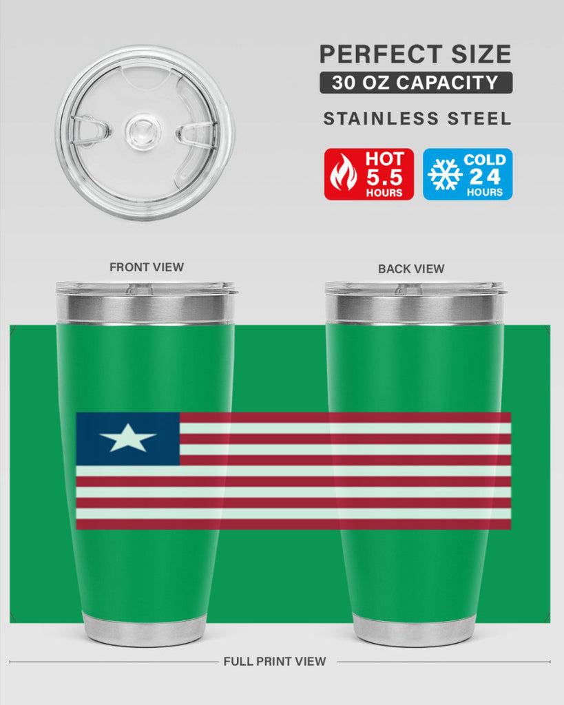 Liberia 101#- world flags- Tumbler