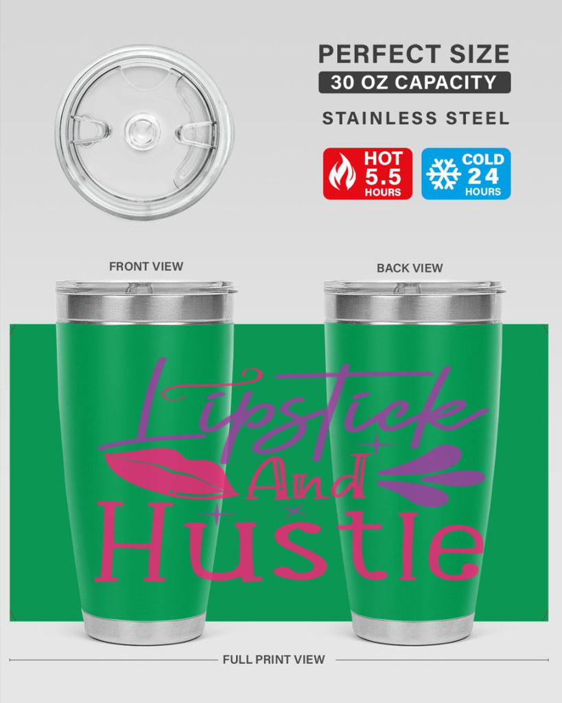 Lipstick And Hustle Style 229#- make up- Tumbler