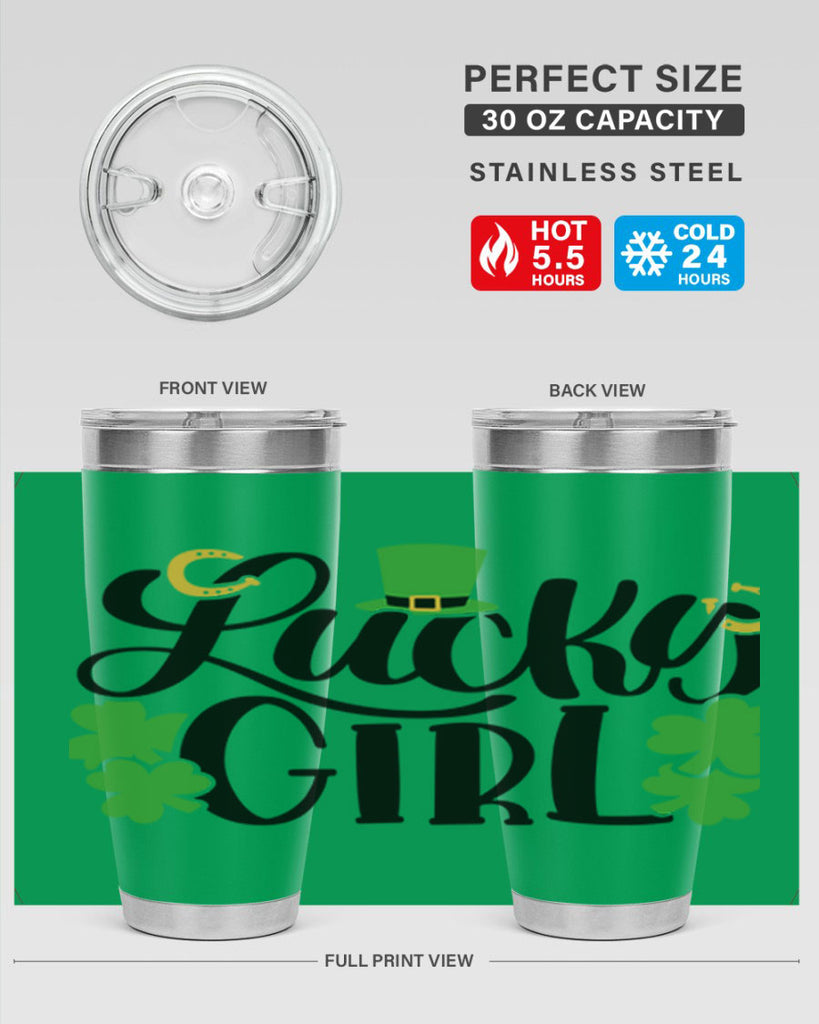 Lucky Girl Style 56#- St Patricks Day- Tumbler