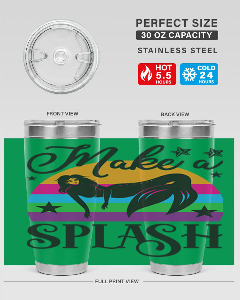 Make a splash 313#- mermaid- Tumbler