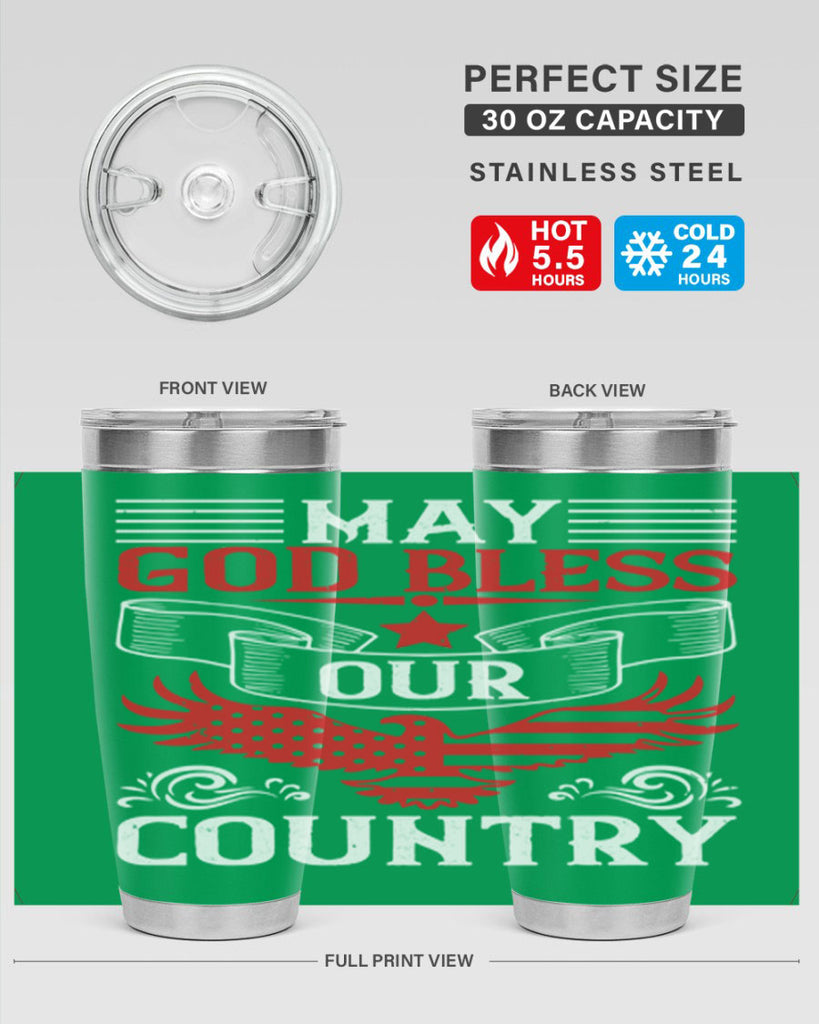 May God bless our country Style 133#- Fourt Of July- Tumbler