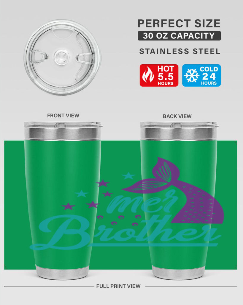 Mer Brother 323#- mermaid- Tumbler