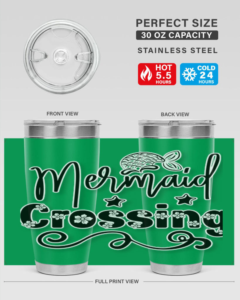 Mermaid Crossing 400#- mermaid- Tumbler