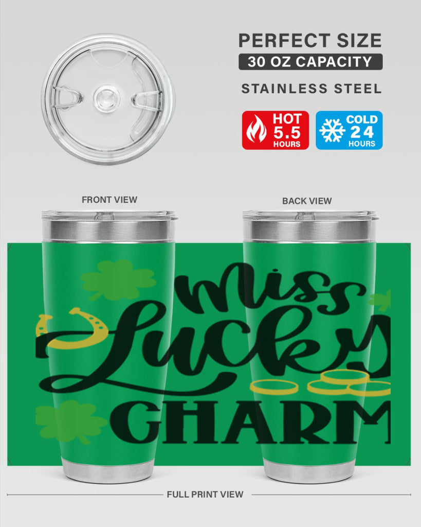 Miss Lucky Charm Style 47#- St Patricks Day- Tumbler