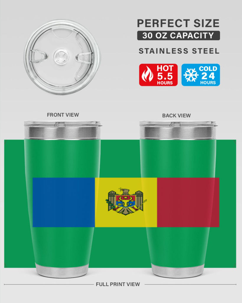 Moldova 85#- world flags- Tumbler