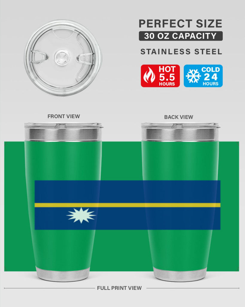 Nauru 77#- world flags- Tumbler