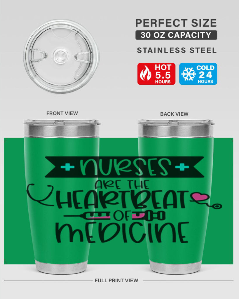 Nurses Are The Heartbeat Of Medicine Style Style 91#- nurse- tumbler
