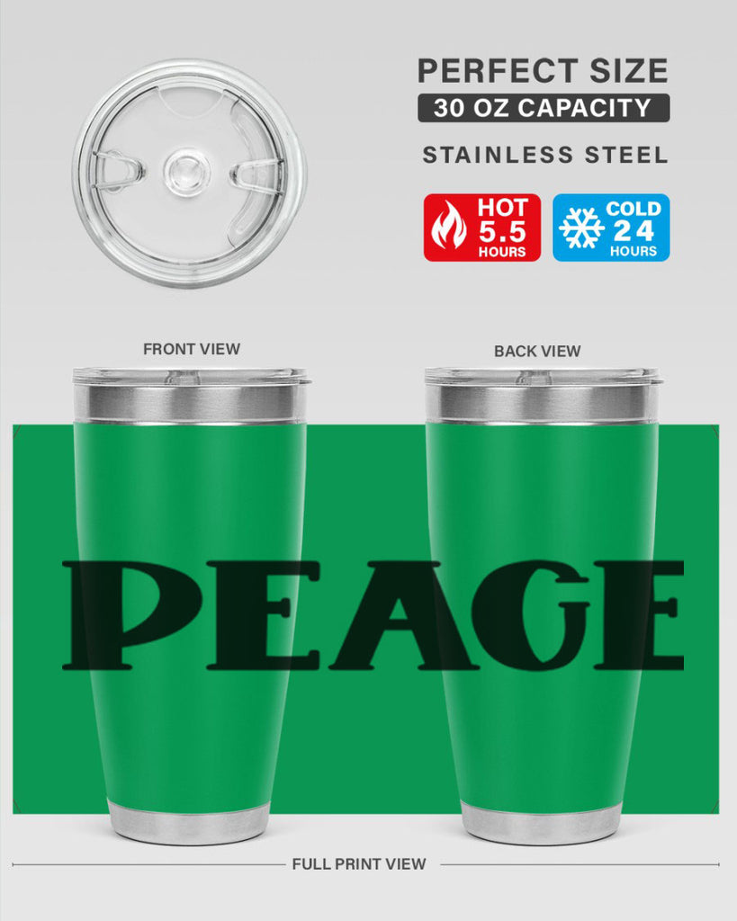 Peace Style 40#- St Patricks Day- Tumbler