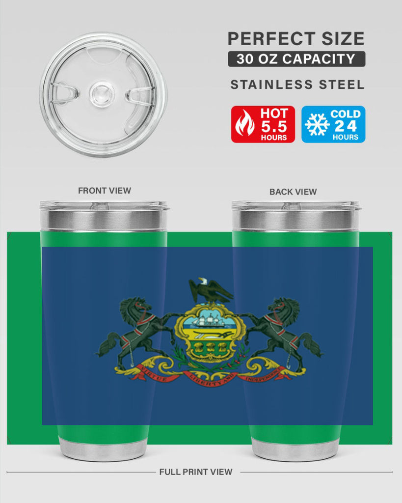 Pensilvania 14#- Us Flags- Tumbler