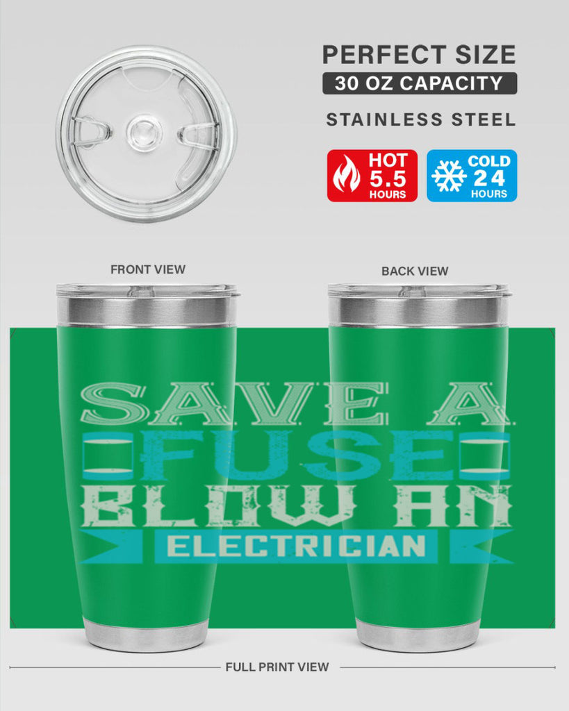 Save a fuse below an electrician Style 14#- electrician- tumbler
