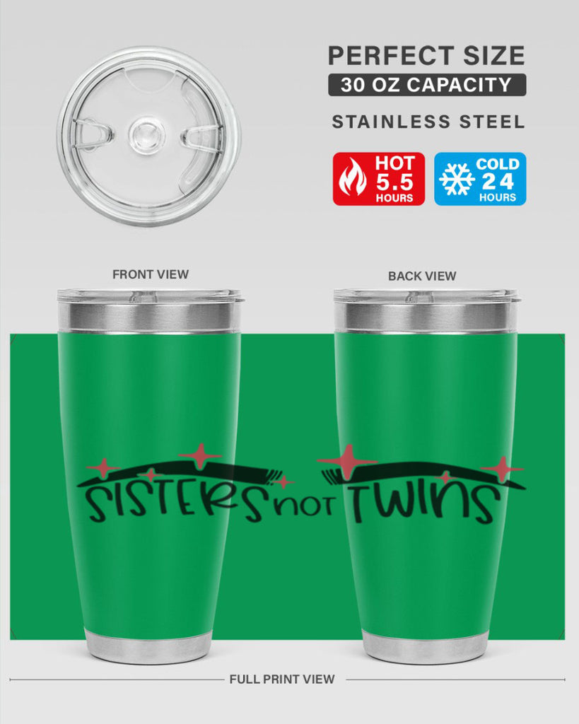 Sisters Not Twins Style 22#- make up- Tumbler