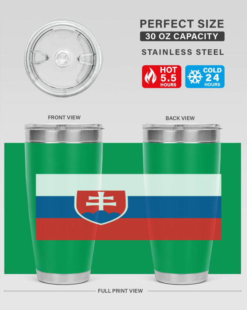 Slovakia 40#- world flags- Tumbler