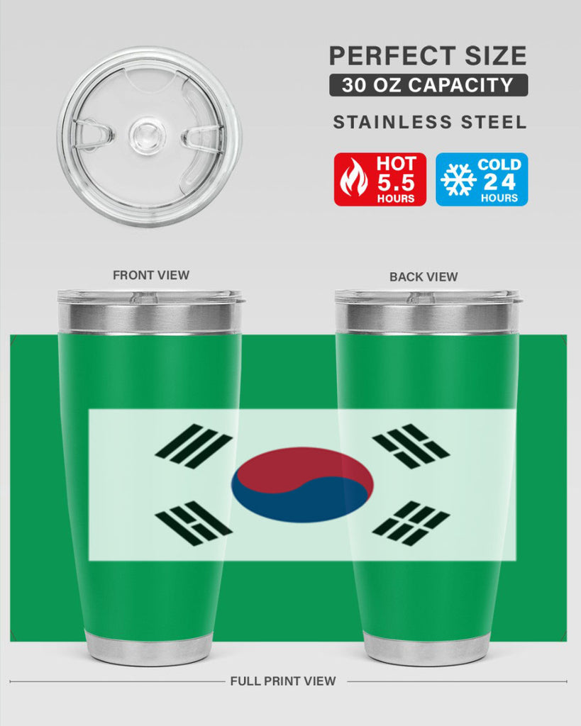 South Korea 35#- world flags- Tumbler