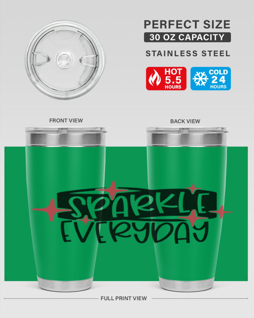 Sparkle Everyday Style 20#- make up- Tumbler