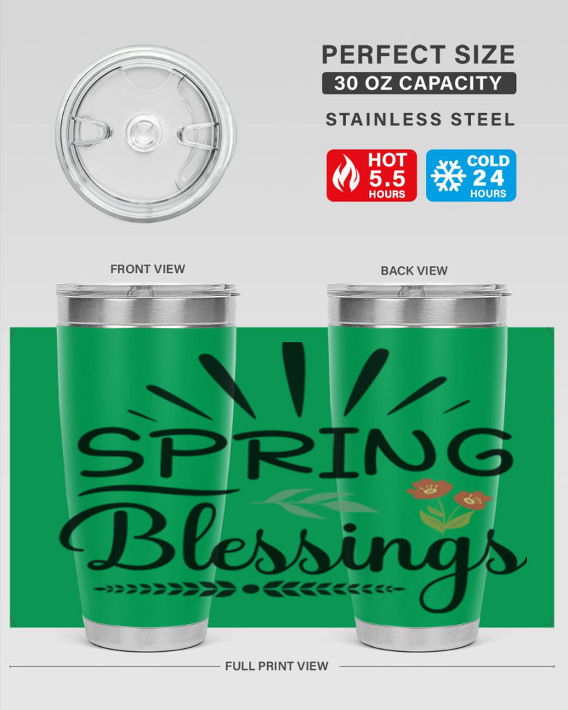 Spring Blessings  482#- spring- Tumbler