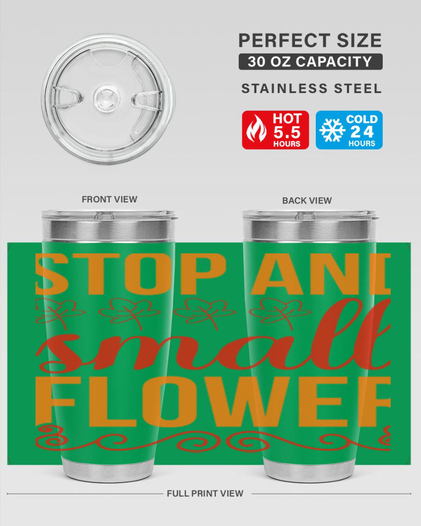 Stop and small flower 522#- spring- Tumbler
