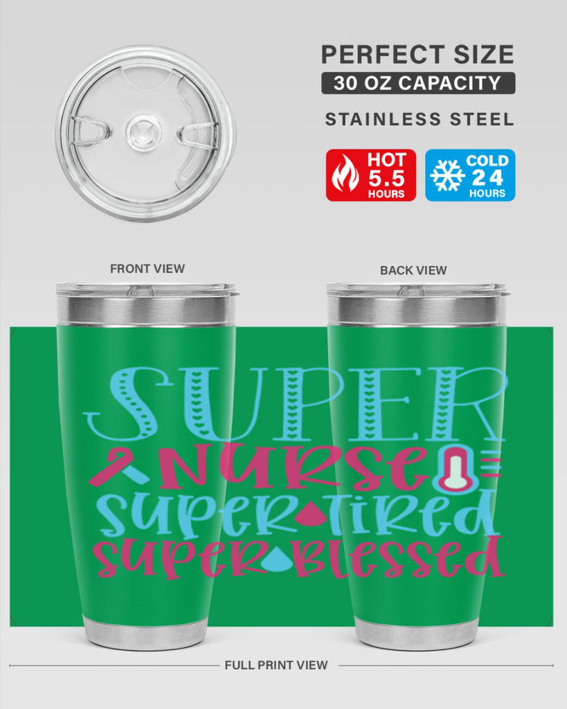 Super Nurse Super Tired Style 346#- nurse- tumbler