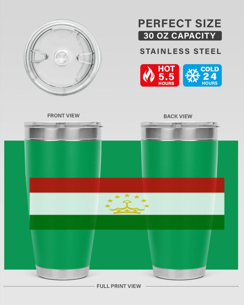 Tajikistan 25#- world flags- Tumbler