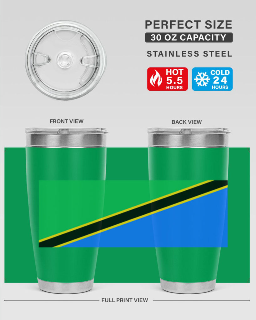 Tanzania 24#- world flags- Tumbler