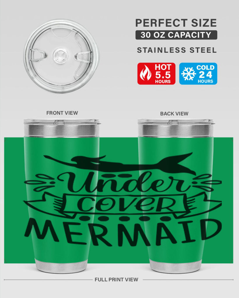 Under cover mermaid 645#- mermaid- Tumbler