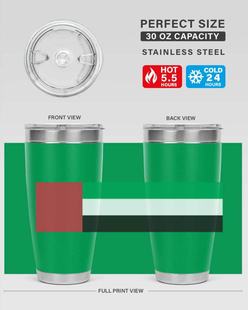 United Arab Emirates 12#- world flags- Tumbler
