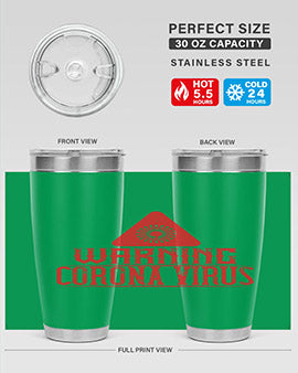 Warning corona virus one Style 18#- corona virus- Tumbler