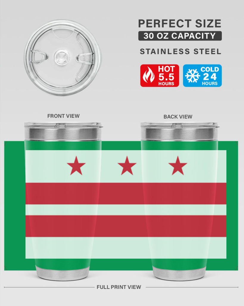 Washington DC 5#- Us Flags- Tumbler