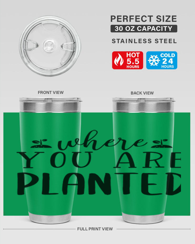 Where you are planted design 601#- spring- Tumbler