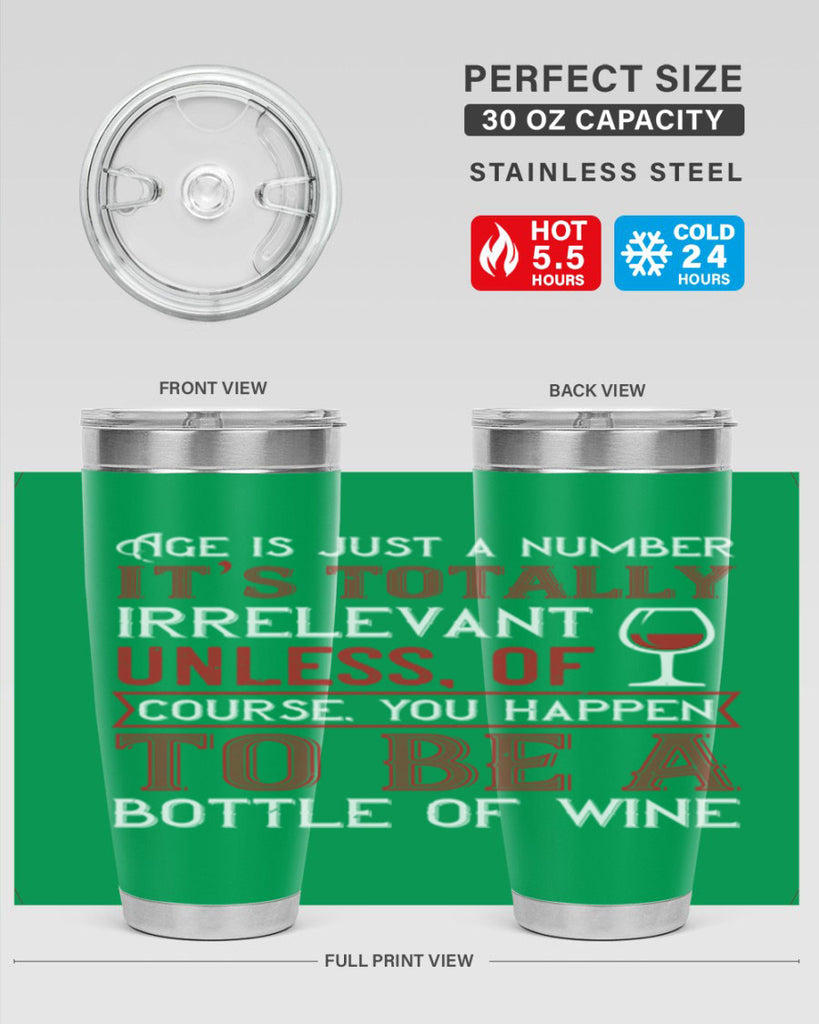 age is just a number its totaly 92#- wine- Tumbler