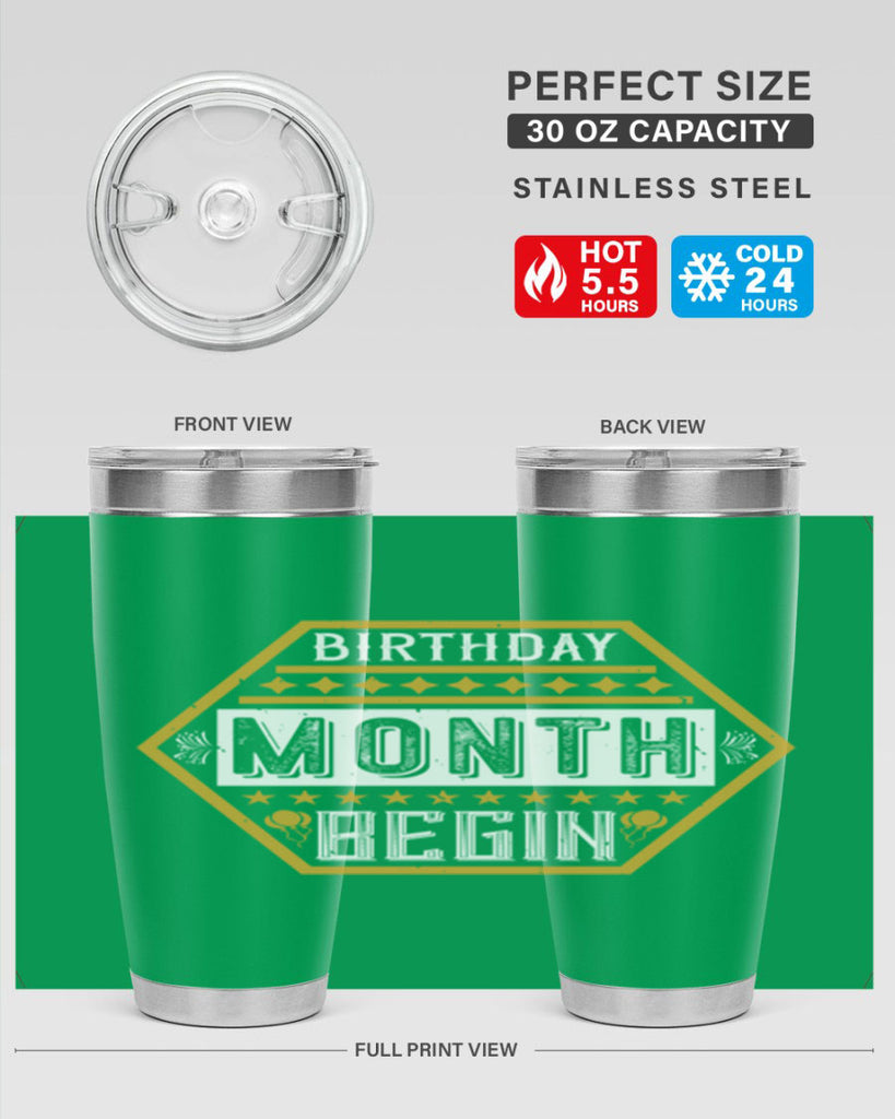 birthday month begin Style 9#- birthday- tumbler