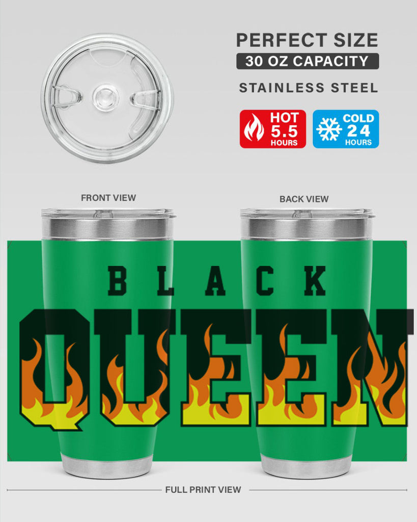 black queen flames 220#- black words phrases- Cotton Tank