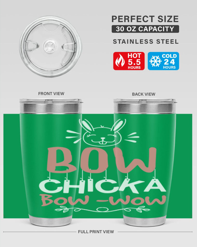 bow chicka bow wow 100#- easter- Tumbler