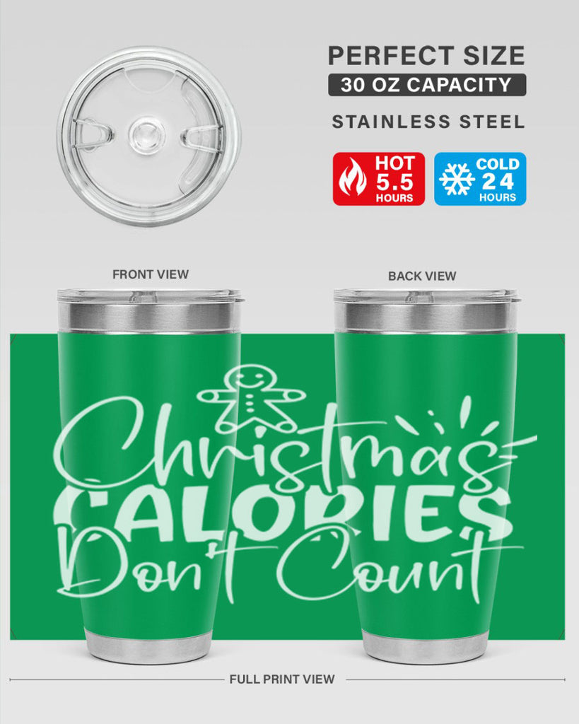 christmas calories dont count 45#- kitchen- Tumbler