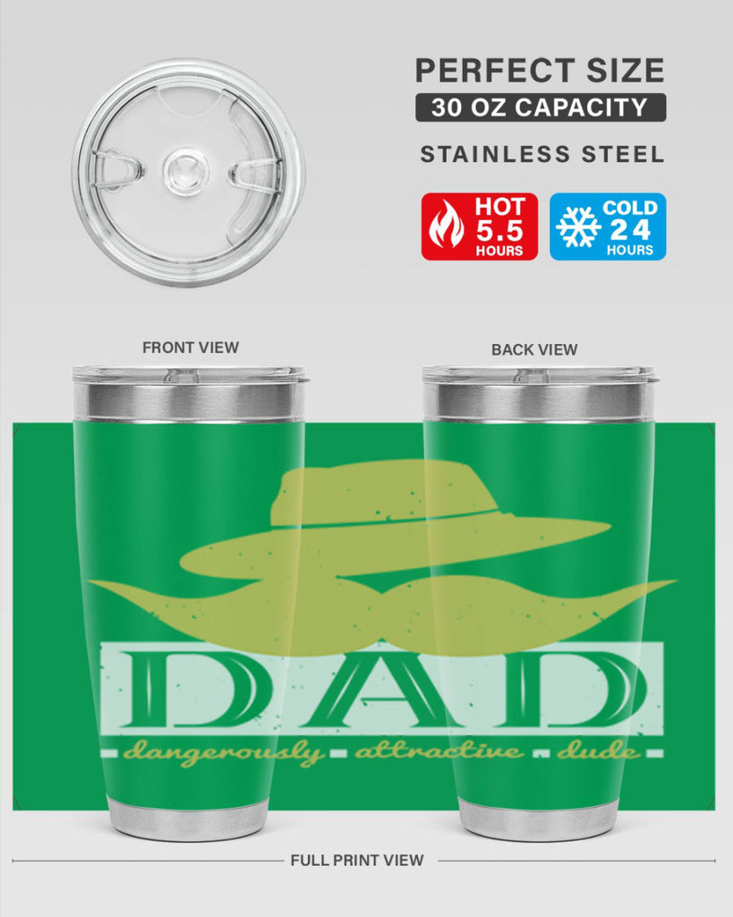 dad dangerously attractive 242#- fathers day- Tumbler