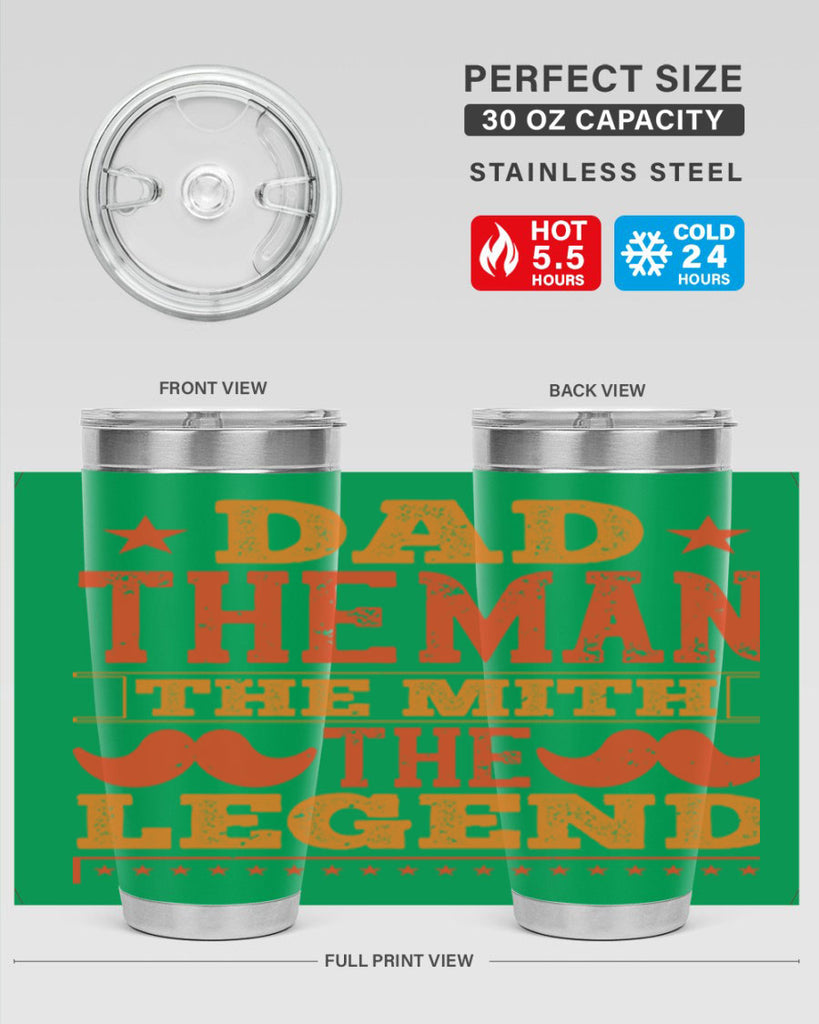 dad the man the mith the legend 262#- fathers day- Tumbler