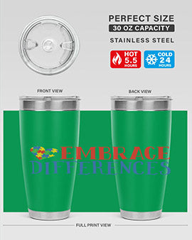 embrace differences Style 13#- autism- Tumbler