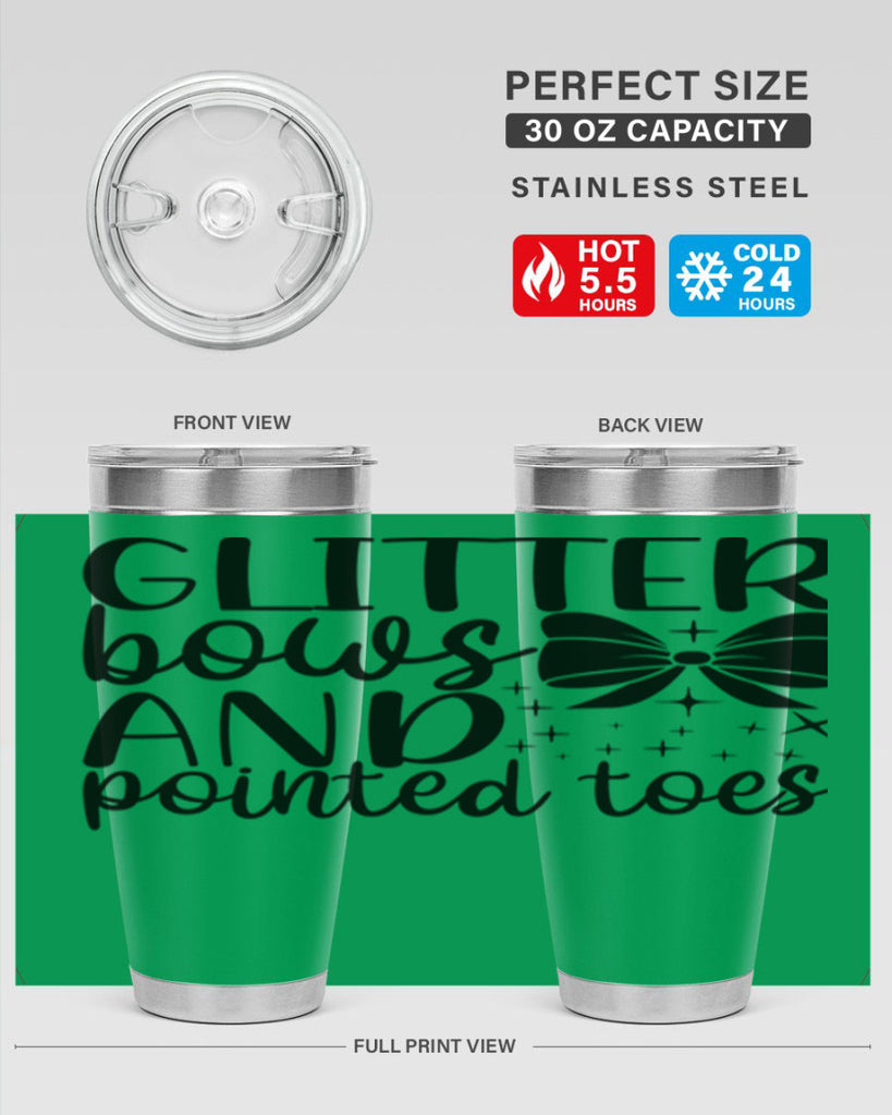 glitter bows and pointed toes44#- ballet- Tumbler