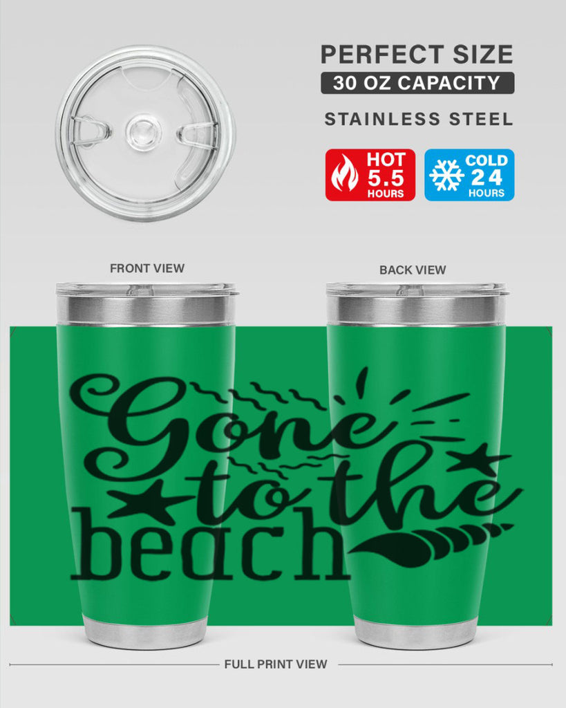 gone to the beach Style 100#- summer- Tumbler