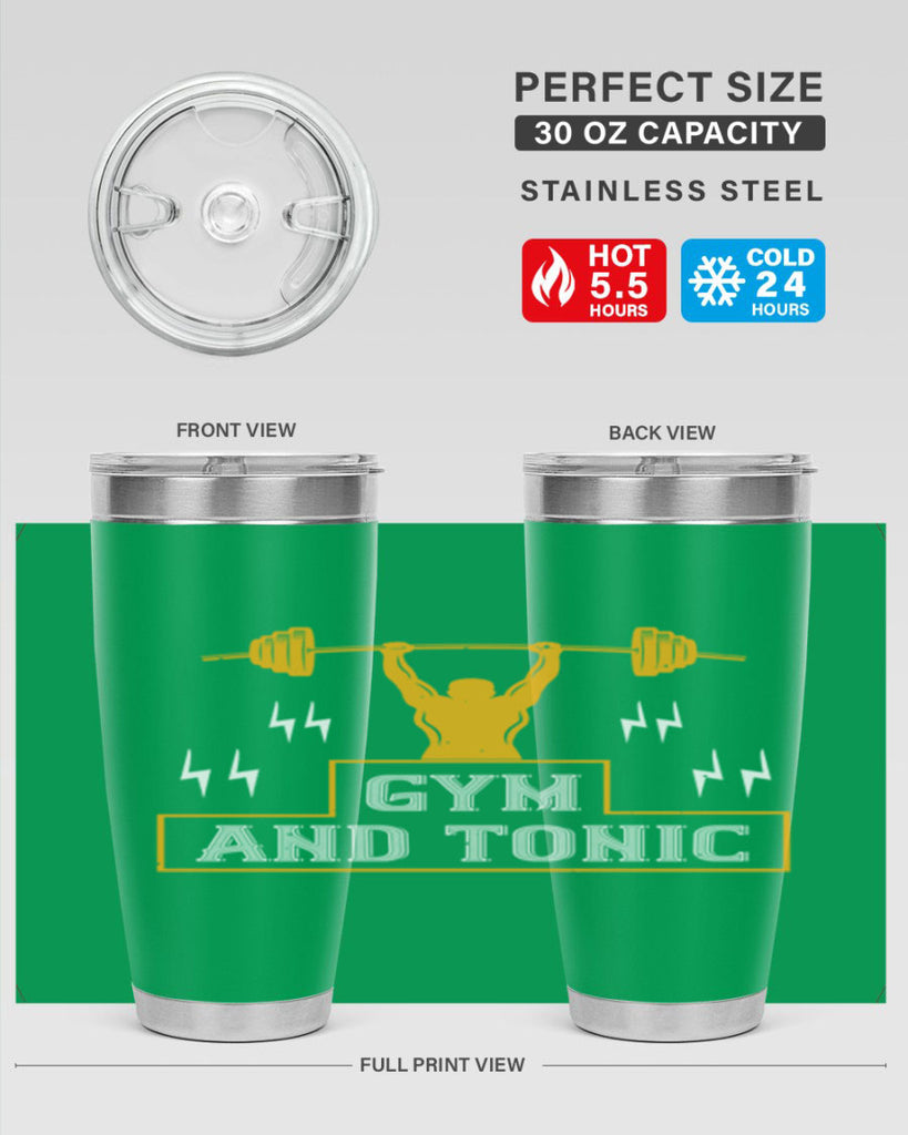 gym and tonic 100#- gym- Tumbler