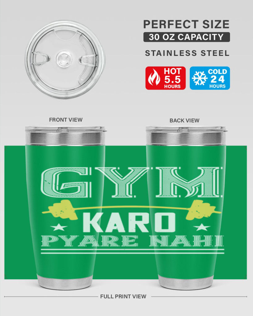 gym karo pare nahi 96#- gym- Tumbler