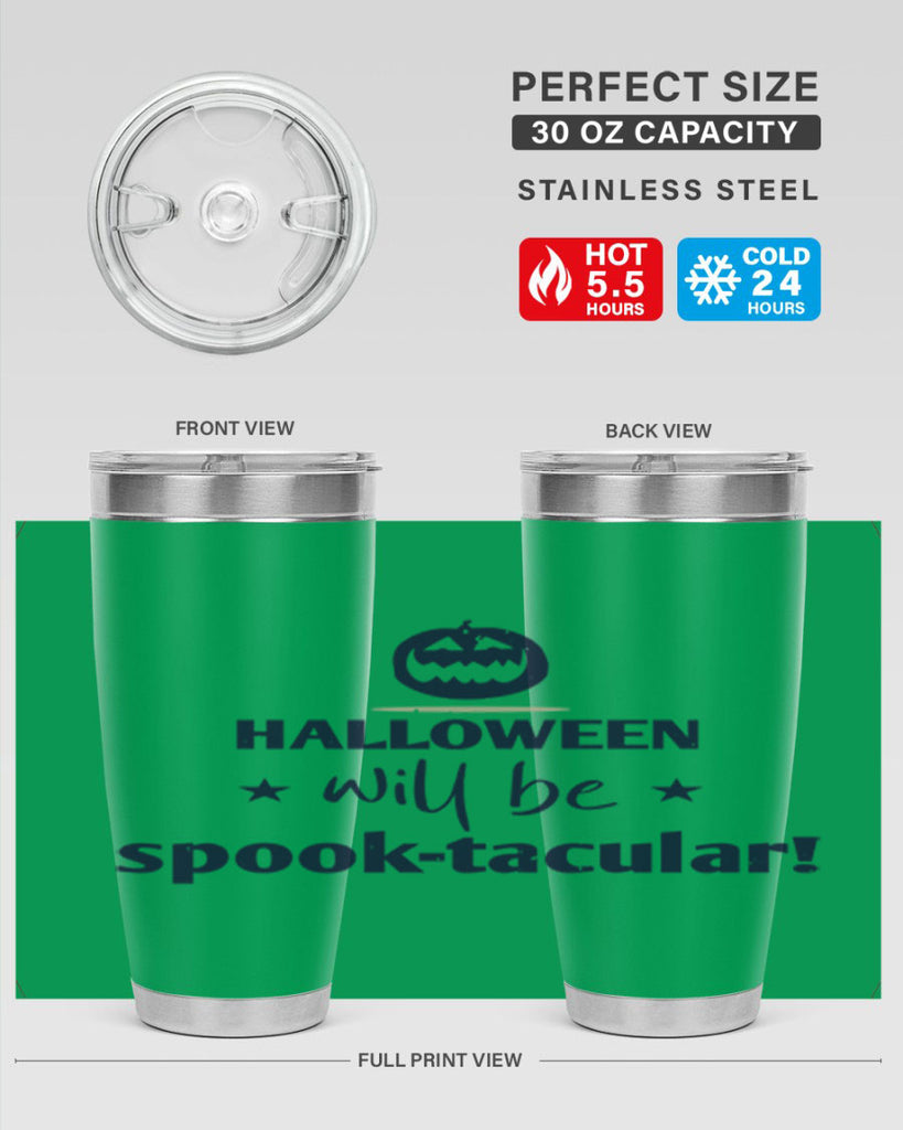 halloween will be spooktacular 156#- halloween- Tumbler