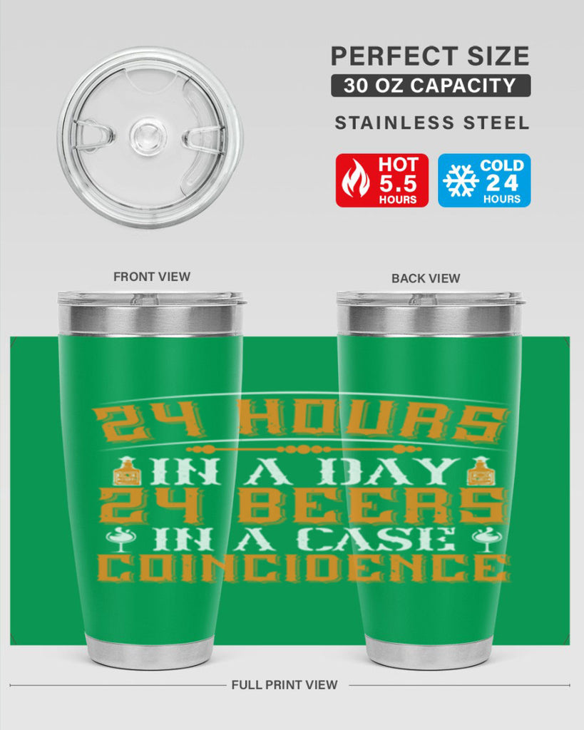 hours in a day beers in a case coincidence 56#- drinking- Tumbler